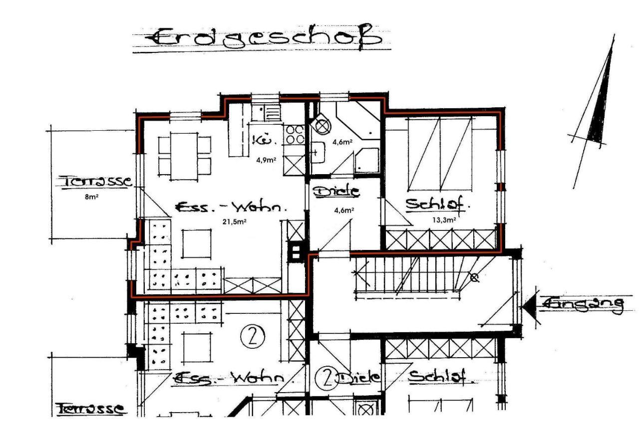 Exklusive Fewo Herrmann Im "Haus Hochgratblick" Oberstaufen Eksteriør bilde